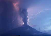Mount Merapi. Eruption 2010.