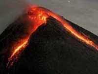 Mount Merapi. Eruption 2010.