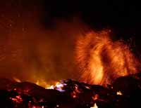 Mount Merapi. Eruption 2010.