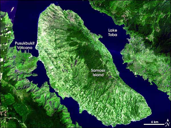 Caldera Toba Map
